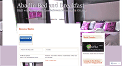 Desktop Screenshot of abadinbedandbreakfast.wordpress.com