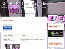 Tablet Screenshot of abadinbedandbreakfast.wordpress.com