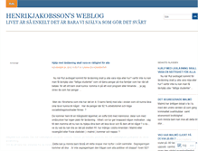 Tablet Screenshot of henrikjakobsson.wordpress.com