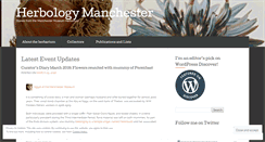 Desktop Screenshot of herbologymanchester.wordpress.com