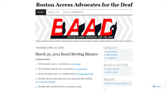 Desktop Screenshot of bostonaccess.wordpress.com