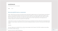 Desktop Screenshot of carolinetuio.wordpress.com