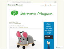 Tablet Screenshot of bornenesmagasin.wordpress.com