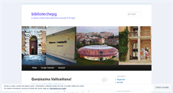 Desktop Screenshot of bibliotechepg.wordpress.com