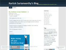 Tablet Screenshot of karticks.wordpress.com
