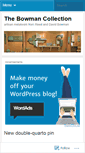 Mobile Screenshot of bowmancollection.wordpress.com