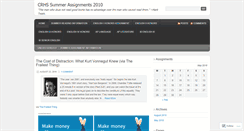 Desktop Screenshot of crhs2010english.wordpress.com