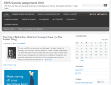 Tablet Screenshot of crhs2010english.wordpress.com