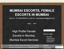 Tablet Screenshot of mumbaiescortshotty.wordpress.com