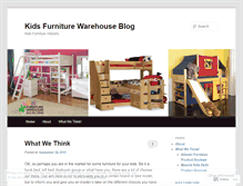 Tablet Screenshot of kidsfurniturewarehouse.wordpress.com