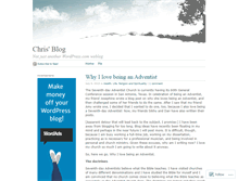 Tablet Screenshot of christophersen.wordpress.com