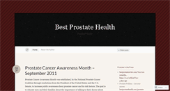 Desktop Screenshot of bestprostatehealth.wordpress.com