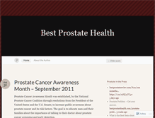 Tablet Screenshot of bestprostatehealth.wordpress.com