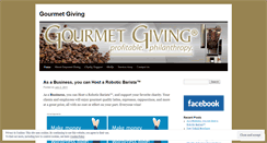 Desktop Screenshot of gourmetgiving.wordpress.com