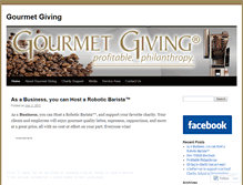 Tablet Screenshot of gourmetgiving.wordpress.com