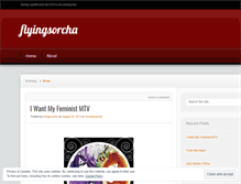 Tablet Screenshot of flyingsorcha.wordpress.com