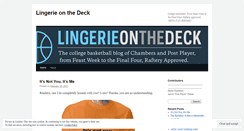 Desktop Screenshot of lingerieonthedeck.wordpress.com