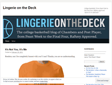 Tablet Screenshot of lingerieonthedeck.wordpress.com