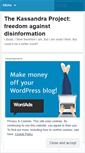Mobile Screenshot of kassandraproject.wordpress.com
