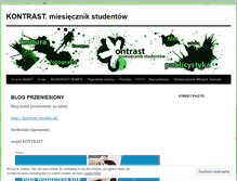 Tablet Screenshot of kontrastwroclaw.wordpress.com