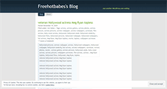 Desktop Screenshot of freehotbabes.wordpress.com