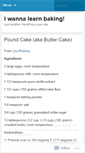 Mobile Screenshot of iwannalearnbaking.wordpress.com