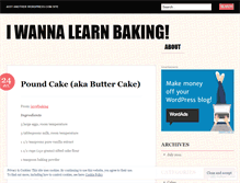 Tablet Screenshot of iwannalearnbaking.wordpress.com