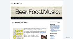 Desktop Screenshot of beerfoodmusic.wordpress.com