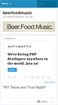 Mobile Screenshot of beerfoodmusic.wordpress.com