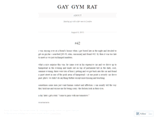 Tablet Screenshot of gaygymrat.wordpress.com