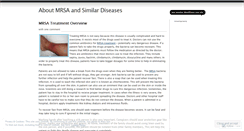 Desktop Screenshot of mrsastaphinfection.wordpress.com