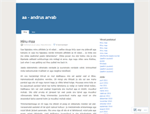 Tablet Screenshot of andrus.wordpress.com