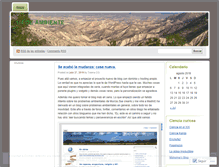 Tablet Screenshot of masambientologo.wordpress.com