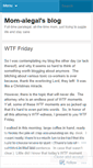 Mobile Screenshot of mom2tomtom.wordpress.com