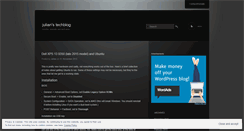 Desktop Screenshot of jultech.wordpress.com