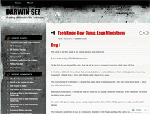 Tablet Screenshot of darwinsez.wordpress.com