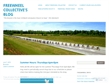 Tablet Screenshot of freewheelcollective.wordpress.com