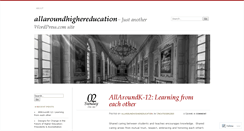 Desktop Screenshot of allaroundhighereducation.wordpress.com