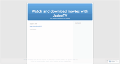 Desktop Screenshot of jadootv.wordpress.com