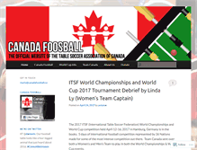 Tablet Screenshot of canadafoosball.wordpress.com