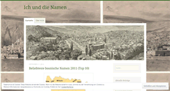 Desktop Screenshot of ichunddienamen.wordpress.com