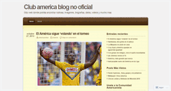 Desktop Screenshot of americanistas.wordpress.com