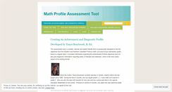 Desktop Screenshot of mathprofile.wordpress.com