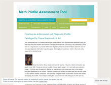 Tablet Screenshot of mathprofile.wordpress.com