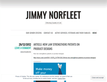 Tablet Screenshot of jimmynorfleet.wordpress.com