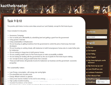 Tablet Screenshot of kazthekreator.wordpress.com