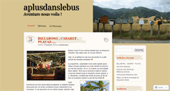 Desktop Screenshot of aplusdanslebus.wordpress.com