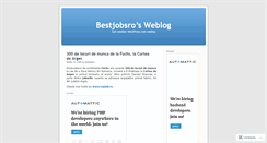 Desktop Screenshot of bestjobsro.wordpress.com