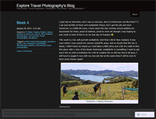 Tablet Screenshot of exploretravelphotography.wordpress.com
