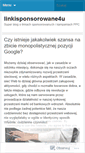 Mobile Screenshot of linkisponsorowane4u.wordpress.com